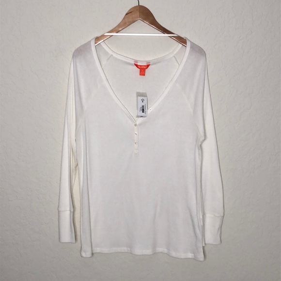 Joe Fresh Other - Joe fresh white long sleeve pajama top size 2X